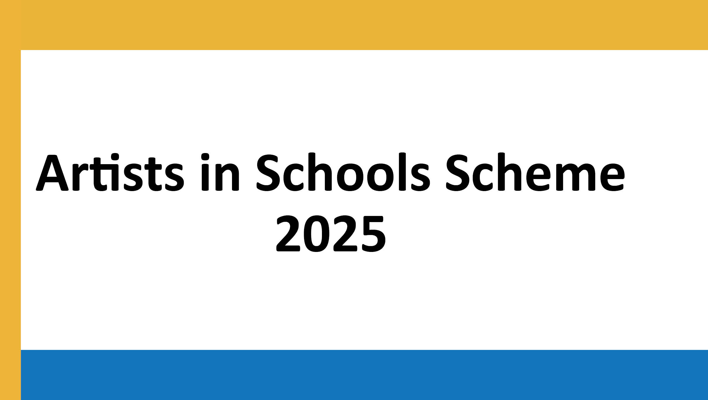 Artists in Schools Scheme 2025