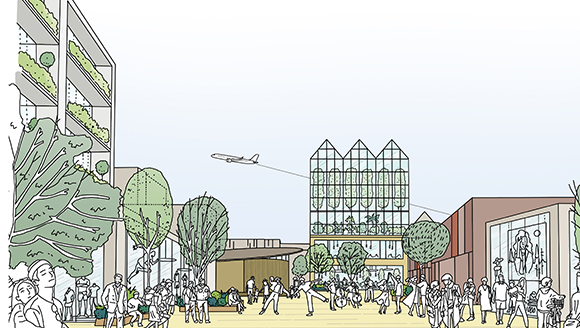 Artist Impression of Shannon Town Centre Masterplan