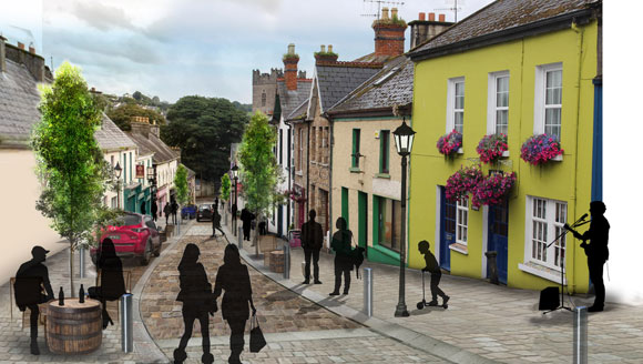 Mock up of Killaloe Main St. Enhancement Plan