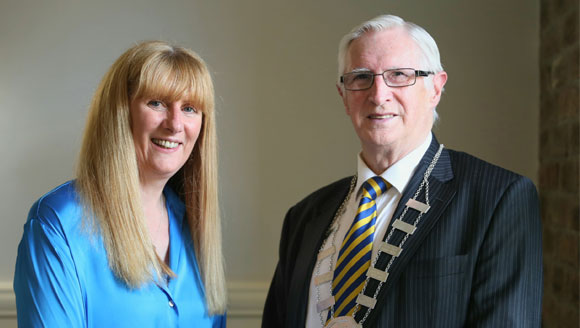 Cllr Donna McGettigan and Cllr Michael Begley.