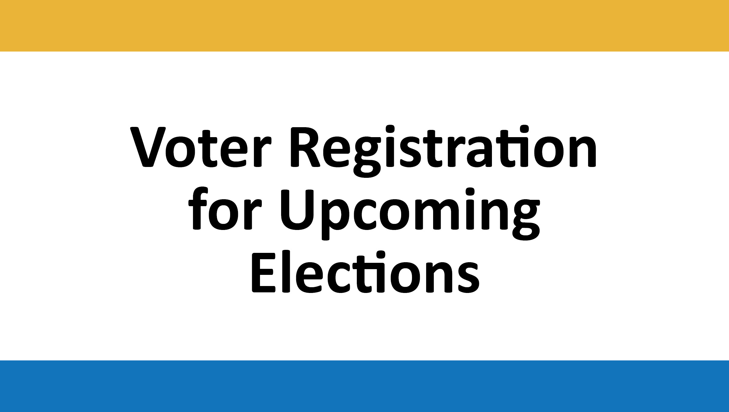 Voter registration